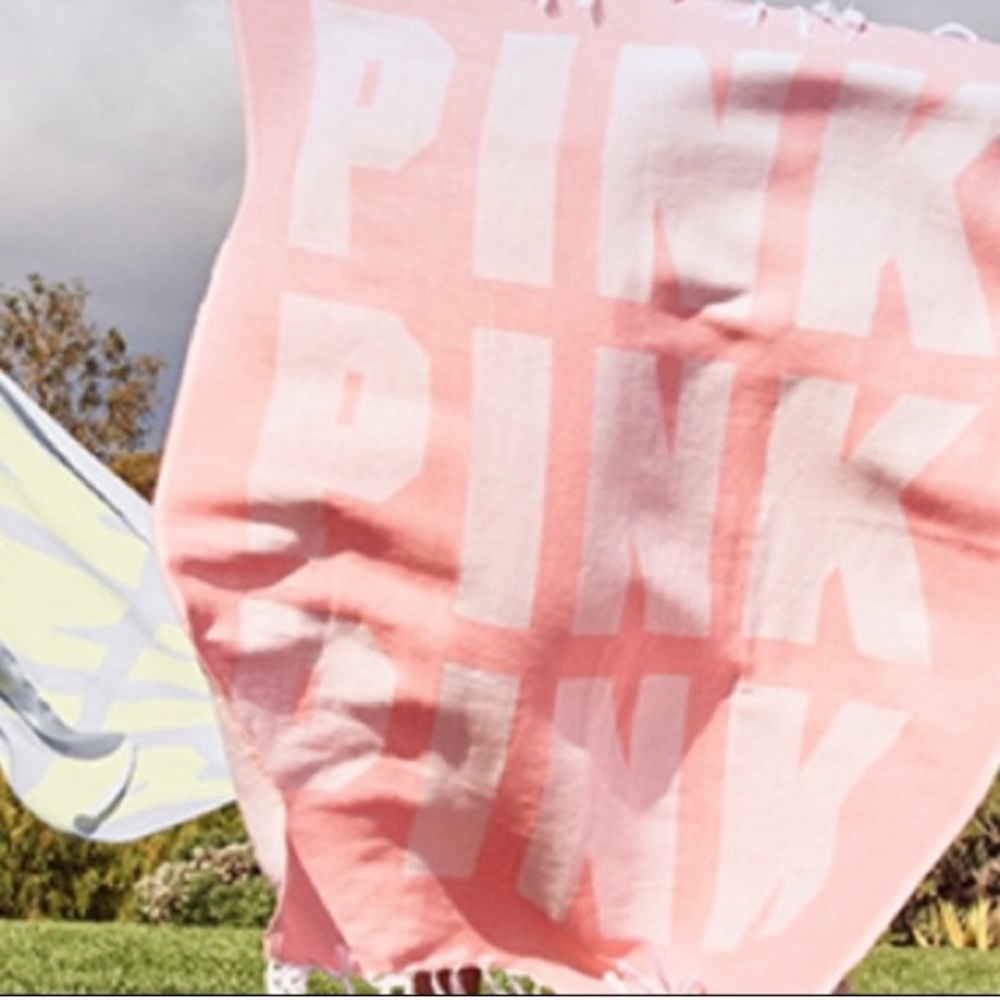 VS Pink extra large beach blanket